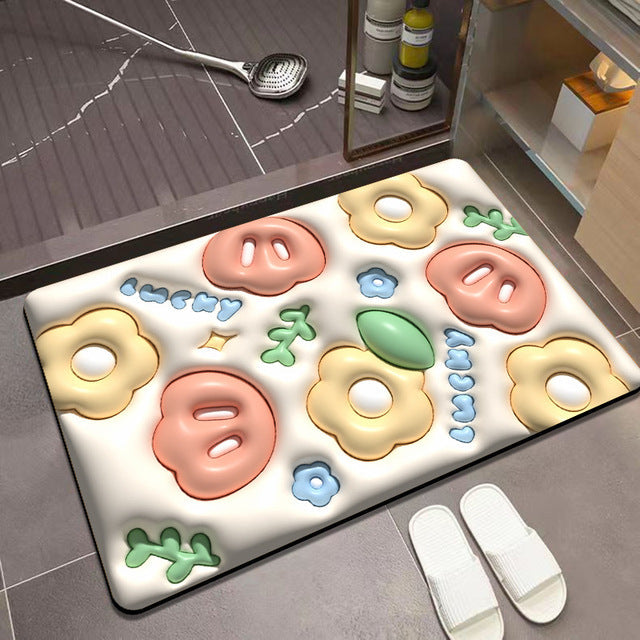 Super Absorberende 3D-Effect Badmat