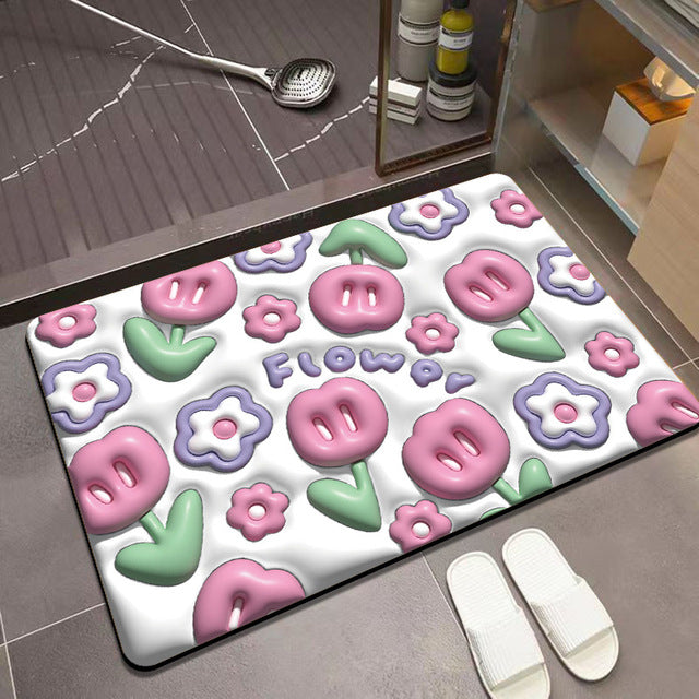 Super Absorberende 3D-Effect Badmat