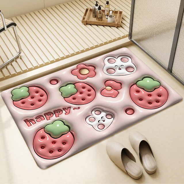 Super Absorberende 3D-Effect Badmat
