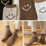 Biokatoen Smiley Sokken