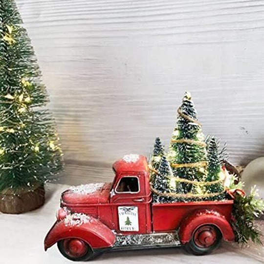 Prachtige Ouderwetse Truck Kerst Decoratie