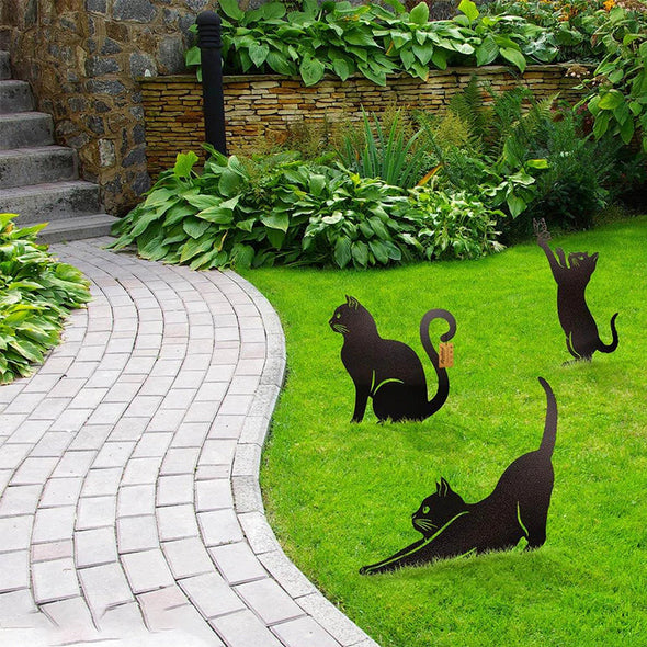 Tuin Katten Decoratie Beeldjes
