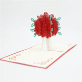 Pop-Up Rozen Kaart
