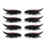 2-in-1 Eyeliner & Wimpers (4 Sets!)