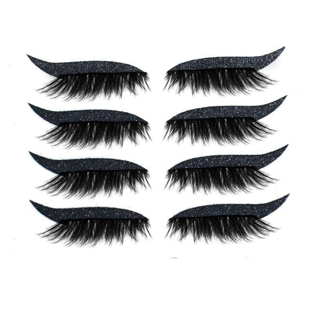 2-in-1 Eyeliner & Wimpers (4 Sets!)