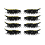 2-in-1 Eyeliner & Wimpers (4 Sets!)