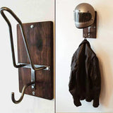Houten Motorhelm Wandhouder