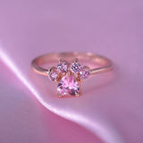 Schattige Katten Pootjes Ring - Voor de Kattenliefhebbers!