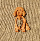 Handgemaakte Houten Broches
