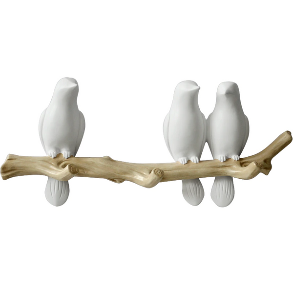 Wanddecoratie Vogel (Kapstok)Haakjes