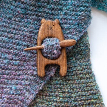 Handgemaakte Houten Broches