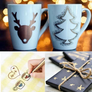 Glitter Stiften 'Gold & Silver' (2 Stuks!)
