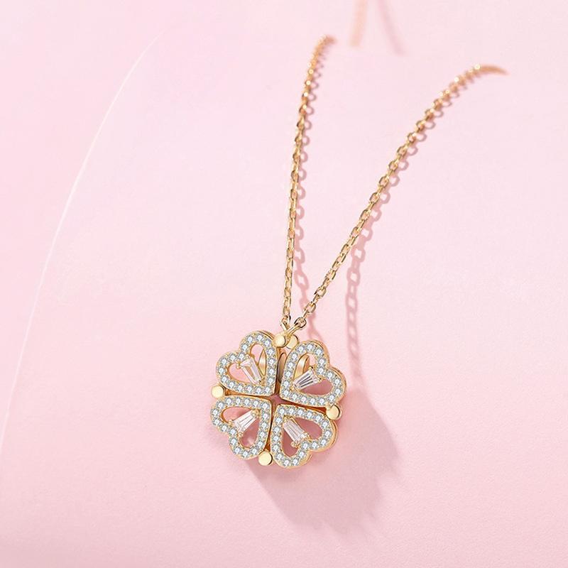 Hart & Klavertje Vier Ketting