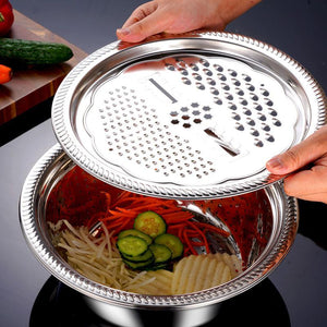 Multifunctionele Stalen Schalen 'KitchenTools Pro'