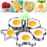 Metalen Ei & Pannenkoek Vormen (5 Stuks!)