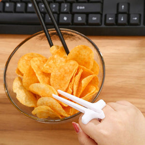 Handsfree Snack Vork™- Nooit meer een vies toetsenbord! (1 + 1 Gratis!)