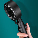 Luxe Mat Zwarte 5-in-1 Premium Douchekop