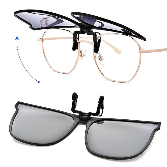 Gepolariseerde Clip-On Flip-Up Zonnebril