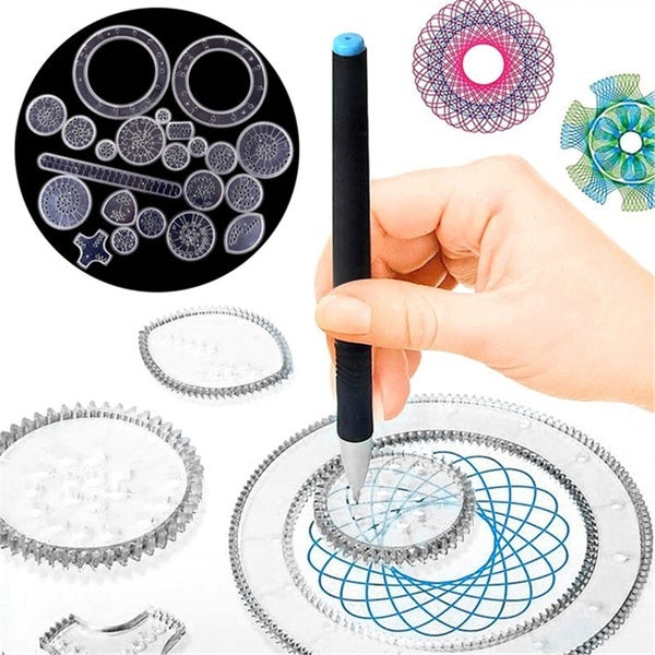 Spirograaf Set 22 delig - (TIJDELIJK 50% KORTING)
