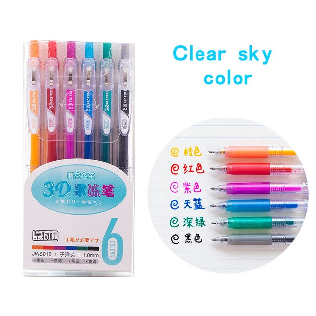 3D Pennen (Set met 6 Kleuren!)