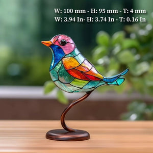 Schitterende Acryl Vogelornamenten
