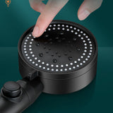 Luxe Mat Zwarte 5-in-1 Premium Douchekop