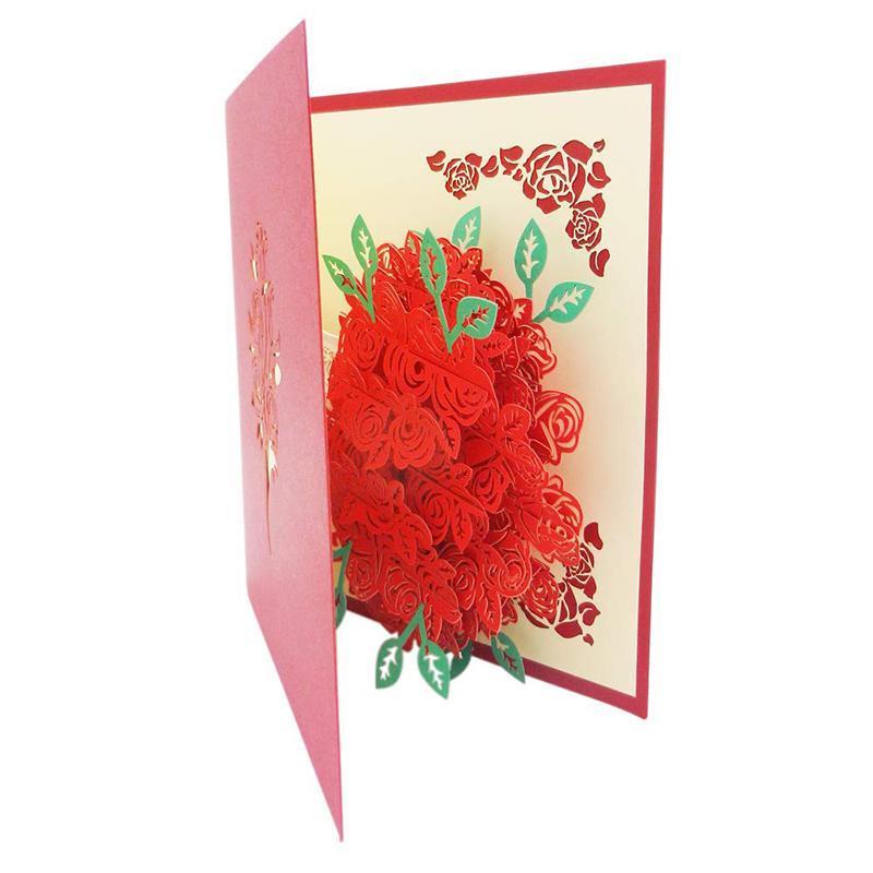 Pop-Up Rozen Kaart