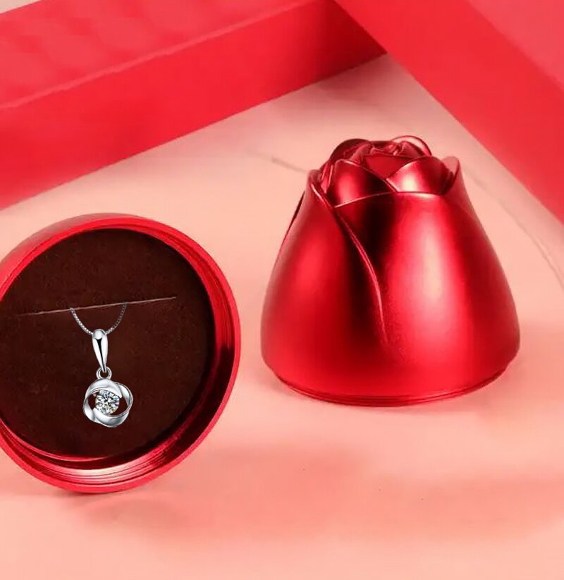 Zilveren Hart Ketting (in Speciale Romantische Verpakking!)