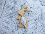 Handgemaakte Houten Broches