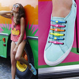Niet-Strik Schoenveters "Fun-Schoes" (12 Stuks)