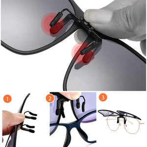 Gepolariseerde Clip-On Flip-Up Zonnebril