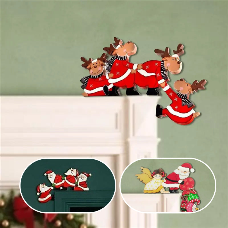 Kerst Hoek/Deur Decoratie "Happy days"