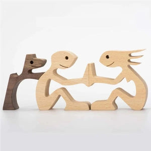 Handgemaakte Houten Beeldjes
