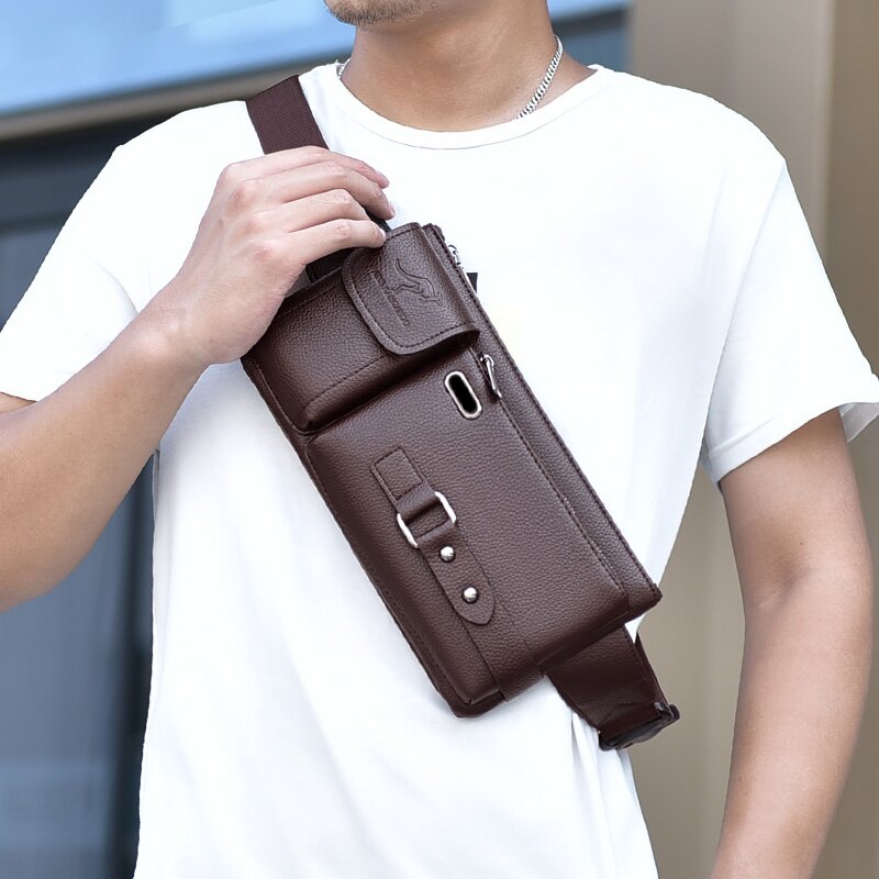 Lederen Sling Bag™ | Stijlvol in iedere Situatie!