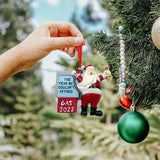 Hilarische Kerstman Ornament