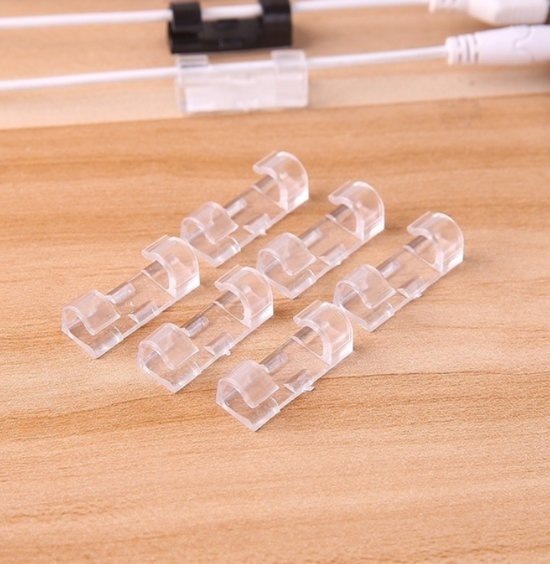 Zelfklevende kabelhouders (set 20 stuks)