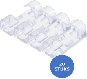 Zelfklevende kabelhouders (set 20 stuks)
