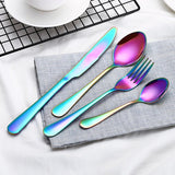 3D gekleurd bestek (Set van 4)