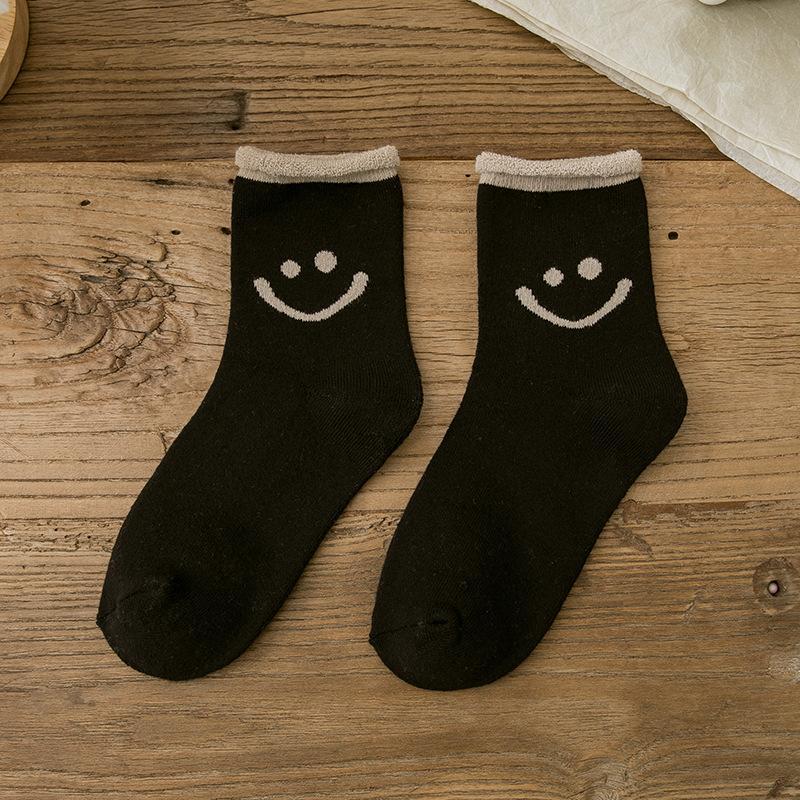 Biokatoen Smiley Sokken