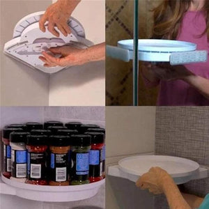Draaiende Hoekplank - Handig voor in de keuken en badkamer!