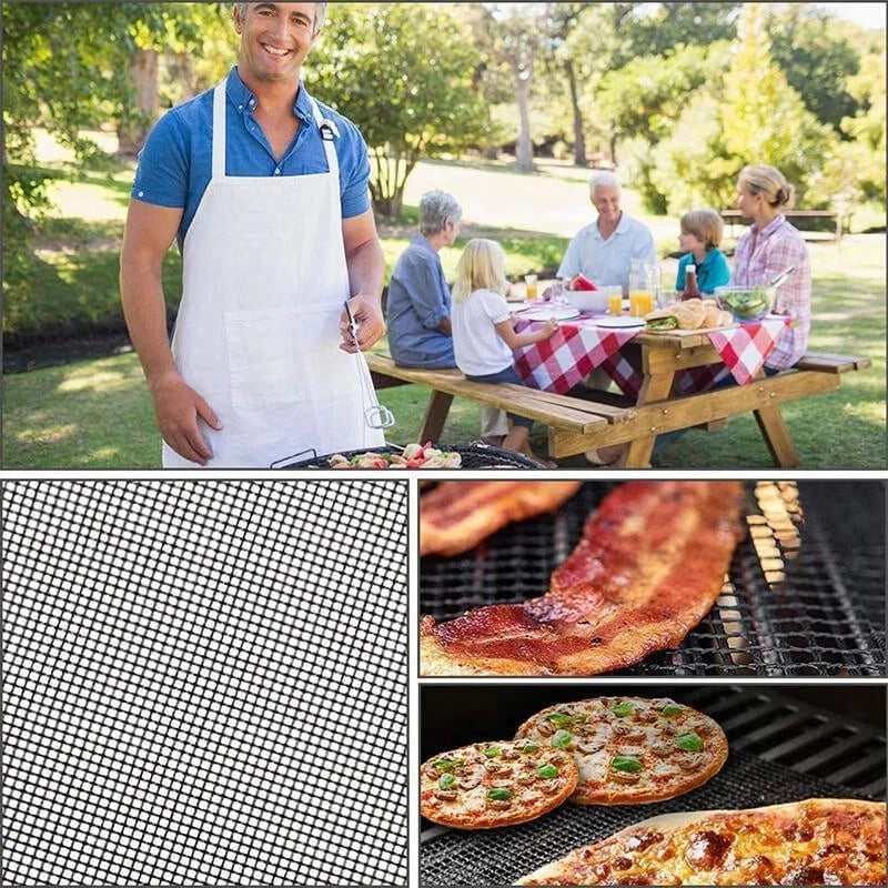 Antiaanbak-BBQ Grillrooster Meshmat