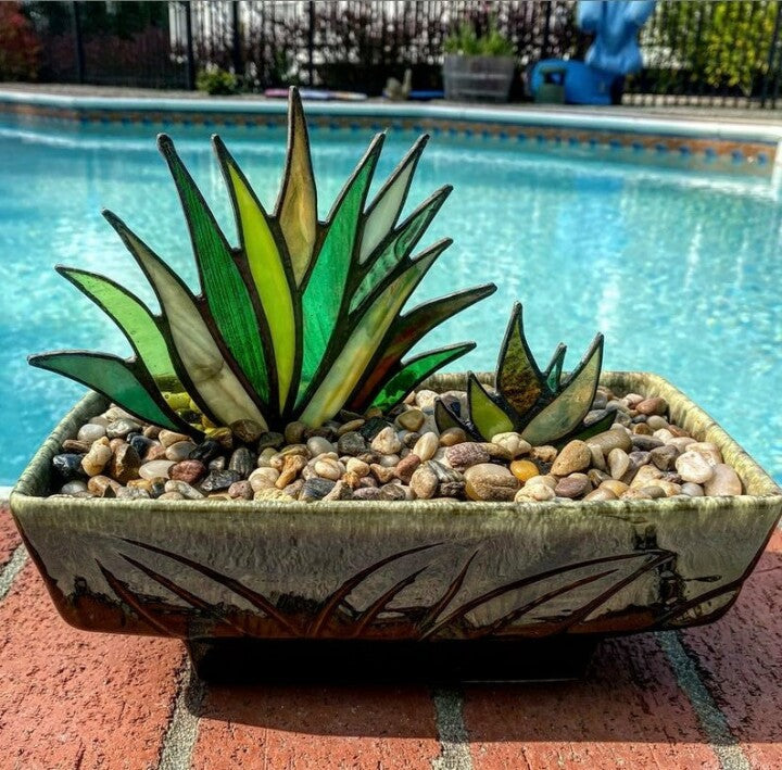 Glas in Lood Cactus