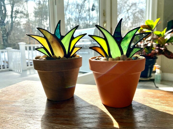 Glas in Lood Cactus