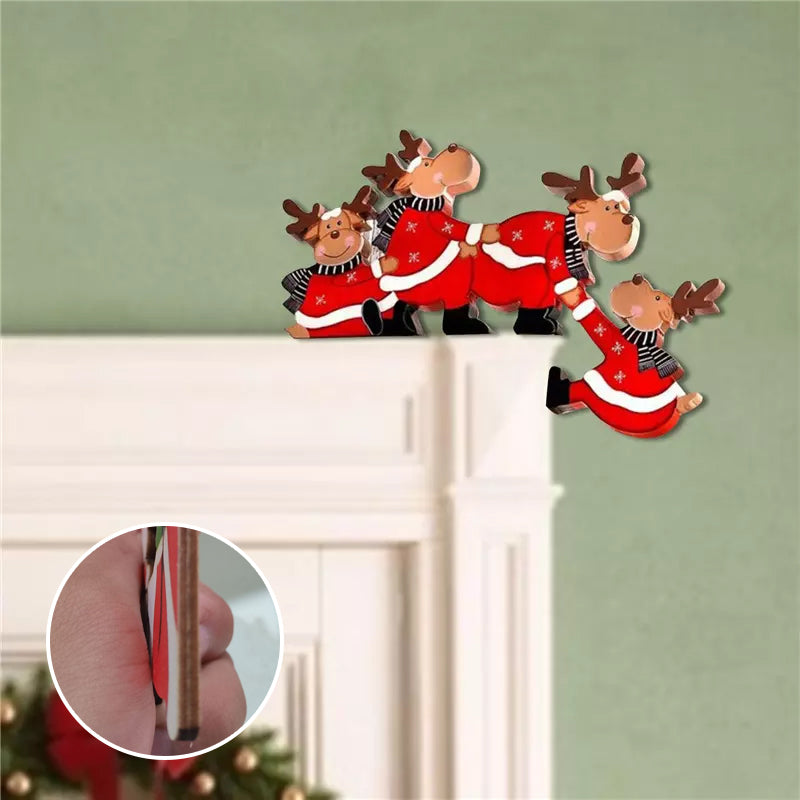 Kerst Hoek/Deur Decoratie "Happy days"