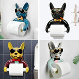 Designer Franse Buldog WC Rol Houder
