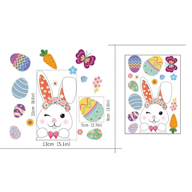 Pasen Raam Stickers Set