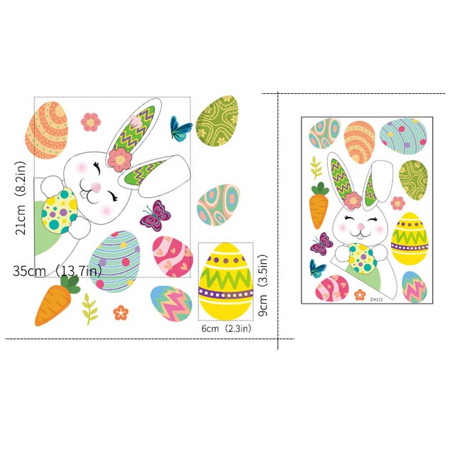 Pasen Raam Stickers Set