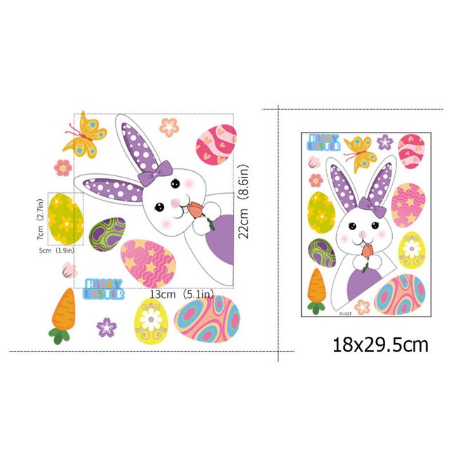 Pasen Raam Stickers Set