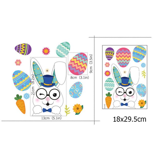 Pasen Raam Stickers Set