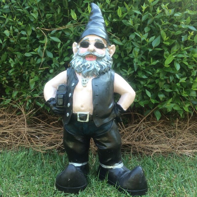 Stoere Biker Tuinkabouters